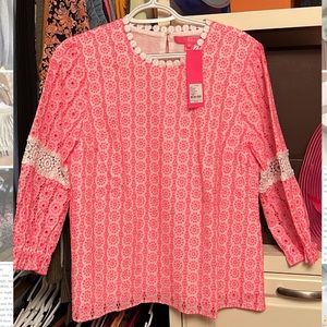 Lilly Pulitzer Eyelet Blouse NWT